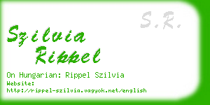 szilvia rippel business card